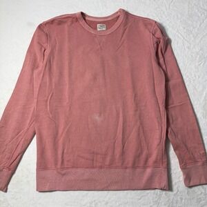 Faherty Sweatshirt Men's Large Long Sleeve Beach Crew Neck Salmon MKS210